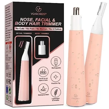 VG VOGCREST Nose Hair Trimmer for Women: Compact, Safe, and Rechargeable