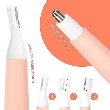 VG VOGCREST Nose Hair Trimmer for Women Portable and Waterproof