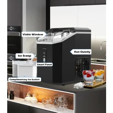 Nugget Ice Maker - Chewable Ice, Self-Cleaning, Portable