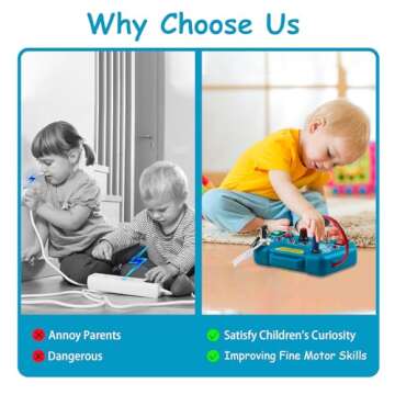 Montessori Busy Board Toys for Toddlers 1-3 - Baby Game Autism Sensory Toys - Kids Educational Learning Activities Toys - Gifts for 12 18 Months 1 2 3 4 One Year Old Boys Girls Birthday Travel