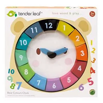 Tender Leaf Toys Bear Colors Clock - Fun Learning Toy