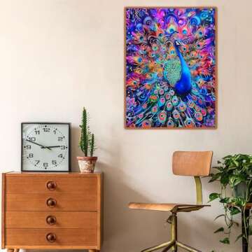 Peacock Diamond Art Kits for Adults Perfect DIY Relaxation