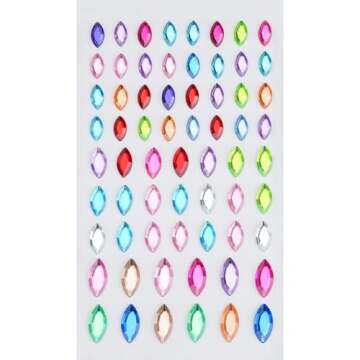HAIIDOAK Gem Stickers for Kids Crafts & Scrapbooks