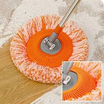 360 Adjustable Rotating Cleaning Mop with Microfiber Heads
