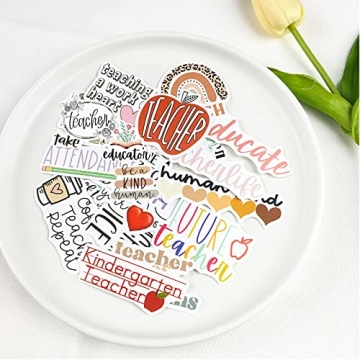 Teacher Stickers Pack - 50 Vinyl Waterproof Designs
