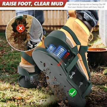 RIFPOD Lawn Aerator Shoes for Grass - Aerator Lawn Tool
