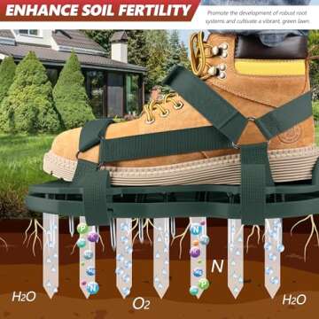 RIFPOD Lawn Aerator Shoes for Grass - Best Lawn Care Solution