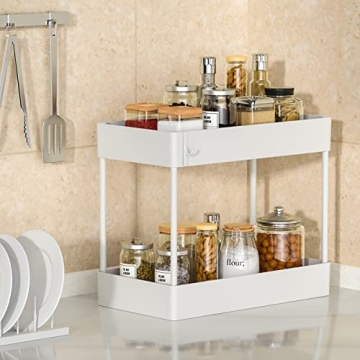 Under Sink Organizer 2 Tier Bath Storage Multi-purpose