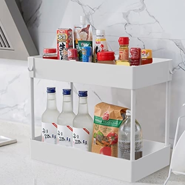 Under Sink Organizer 2 Tier Bath Storage Multi-purpose
