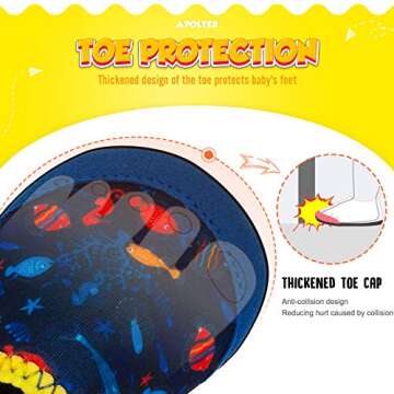 Apolter Baby Boys and Girls Swim Water Shoes Barefoot Aqua Socks Non-Slip for Beach Pool Toddler Kid...