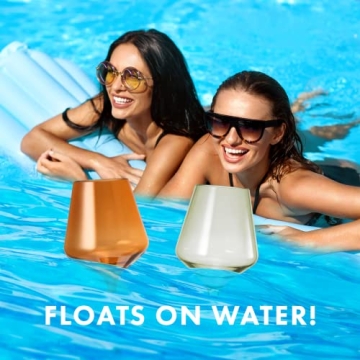 Shatterproof Plastic Wine Glasses Set of 6 Unbreakable Tritan