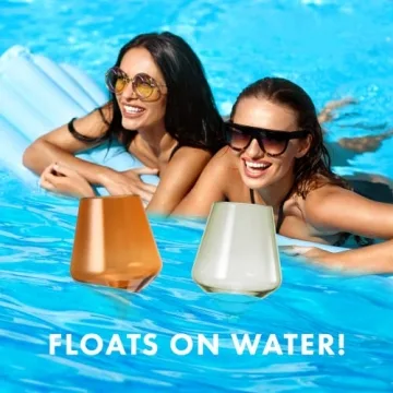 Shatterproof Plastic Wine Glasses Set of 6 Unbreakable Tritan