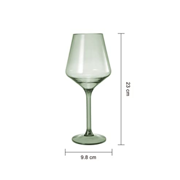 Shatterproof Plastic Wine Glasses Set of 6 Unbreakable Tritan