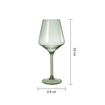 Shatterproof Plastic Wine Glasses Set of 6 Unbreakable Tritan