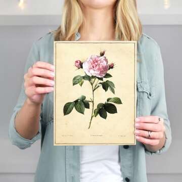 Vintage Botanical Art Prints | Unframed Floral Décor Collection