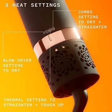 Double agent 2-in-1 straightening blow dryer brush | amika