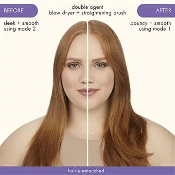 Double agent 2-in-1 straightening blow dryer brush | amika