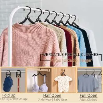 20 Pcs Black Travel Hangers Foldable for Suitcase, Portable Folding Clothes Hangers with Clothesline Travel Accessories, Cruise Ship Essentials Portable Foldable Hangers Drying Rack for Travel