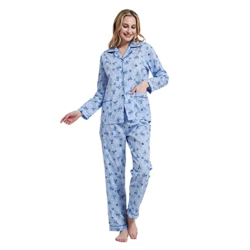 Amaxer Women's Soft Cotton Pajama Sets for All Seasons