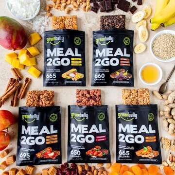 Greenbelly Backpacking Meals | All Natural Hiking Meal Bars | 650 Calories & High Protein | Variety,...