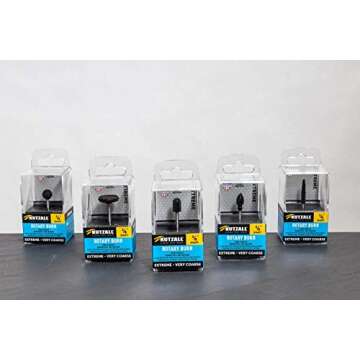 Kutzall 5-Piece Rotary Burr Bundle - Very Coarse Woodworking Tools