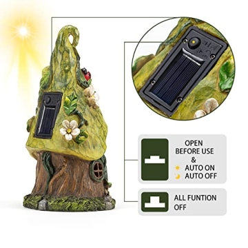 AIINY 11-Inch Solar Garden Gnome for All Occasions