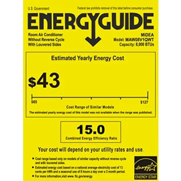 Midea U Inverter Window AC 8000 BTU Smart Quiet Cooling