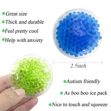 Small Ice Packs, Boo Boo Ice Packs for Injuries Reusable Hot Cold Packs Bulk Cold Compress for Pain ...