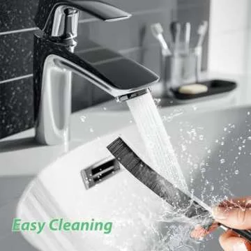 Crevice Cleaning Brush, Small Cleaning Brush, Grout Brush, Crevice Cleaning Tool, Household Cleaning Brushes, Gap Cleaning Brushes for Toilet, Bathroom, Bathtub, Sink, Window（6PCS Black）