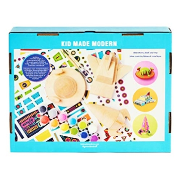 Wood Crafts for Kids - Kid Made Modern Wooden Spaceship Kit- Toys Kids Arts and Crafts