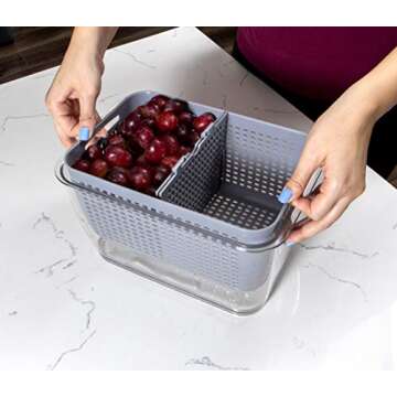 Kitchen Spaces Large Colander Bin for Fresh Produce