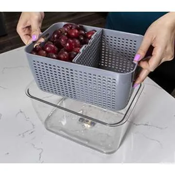 Kitchen Spaces Large Colander Bin for Fresh Produce