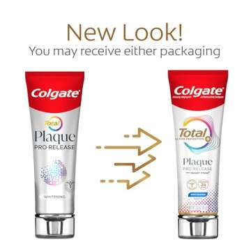 Colgate Total Plaque Pro Release Whitening Toothpaste - 3.0 Oz Tube for Gum Health and Whitening