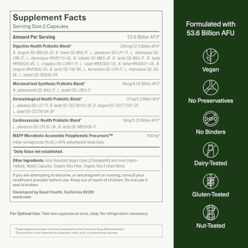 Seed DS-01 Daily Synbiotic Prebiotic Probiotic Supplement