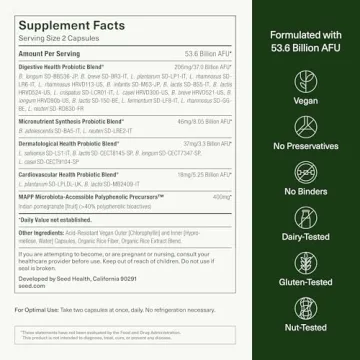 Seed DS-01 Daily Synbiotic Prebiotic Probiotic Supplement