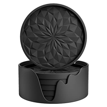 ME.FAN Silicone Coasters [6 Pack] - Stylish & Non-Slip Drink Mats