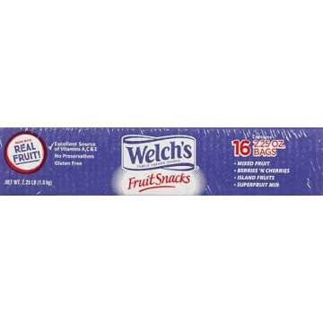 Welch's Fruit Snacks, Bulk Variety Pack with Mixed Fruit, Superfruit Mix, Island Fruits, Gluten Free...