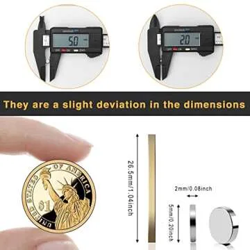 TRYMAG 100Pcs Strong Round Neodymium Refrigerator Magnets