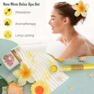 pengtai New Mom Gifts,Pregnancy Gifts for Expecting Mom,Valentine's Day Gifts For New Mom,New Mom Care Package After Baby,Mom To Be Inspire Gift, Self-Care Spa Gift Set 12oz Glass Cup for New Mom