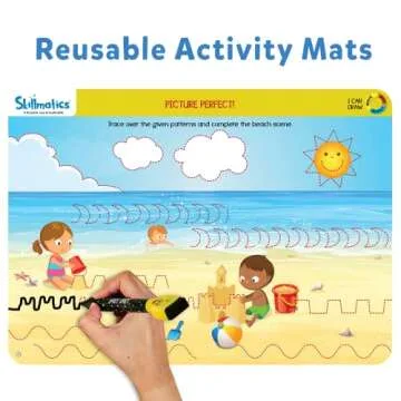 Skillmatics Educational Game - I Can Draw, Reusable Activity Mats with 2 Dry Erase Markers, Gifts for Ages 3 to 6