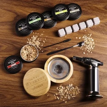 Cocktail Smoker Kit with Torch and Wood Chips for Whiskey Lovers