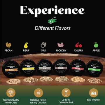 Cocktail Smoker Kit with Torch and Wood Chips for Whiskey Lovers