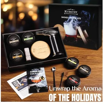Cocktail Smoker Kit with Torch and Wood Chips for Whiskey Lovers