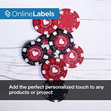 0.75 Inch Round Labels - Pack of 10,800 Circle Stickers, 100 Sheets - Inkjet/Laser Printer - Online Labels