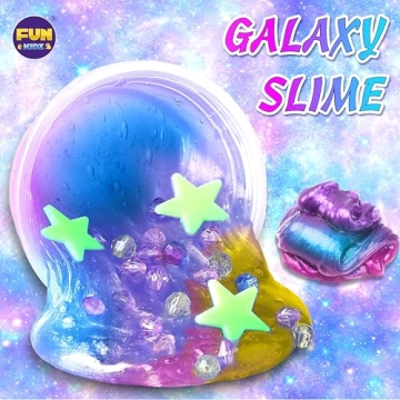 FunKidz Ultimate Metallic Slime Kit for Kids Galactic DIY Fun