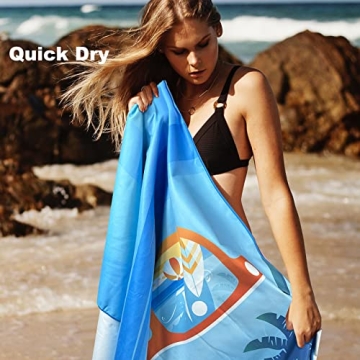 Quick Dry Microfiber Beach Towels - Travel Friendly
