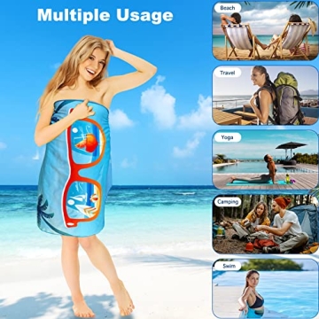 Quick Dry Microfiber Beach Towels - Travel Friendly
