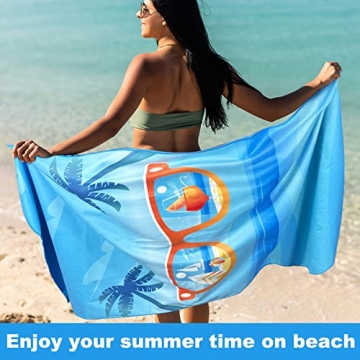 Quick Dry Microfiber Beach Towels - Travel Friendly