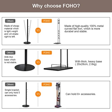 Stylish FOHO Vacuum Stand for Dyson V11 V10 V8 V7 V6