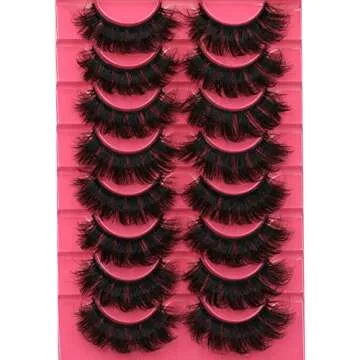 Fluffy Mink Lashes for Dramatic Volume 8 Pairs